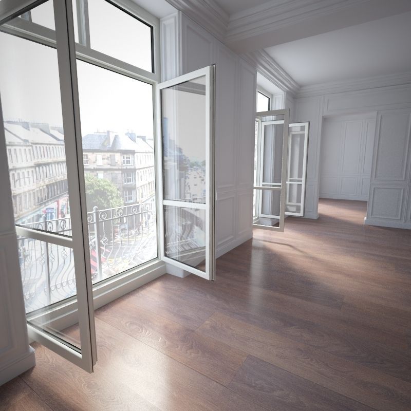 Wooden floor 3D model_2