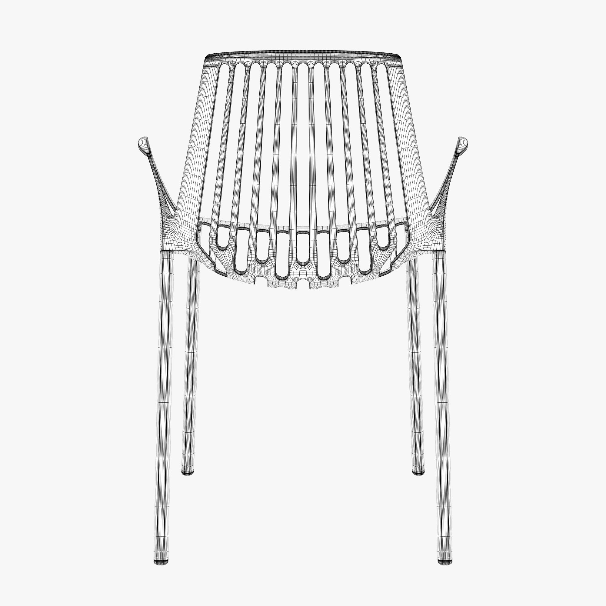 Fast rion chair with armrests 3D model_9