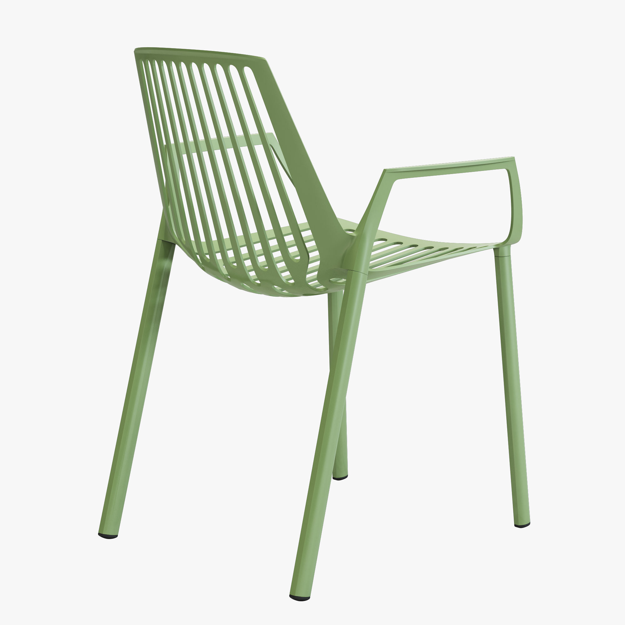 Fast rion chair with armrests 3D model_3
