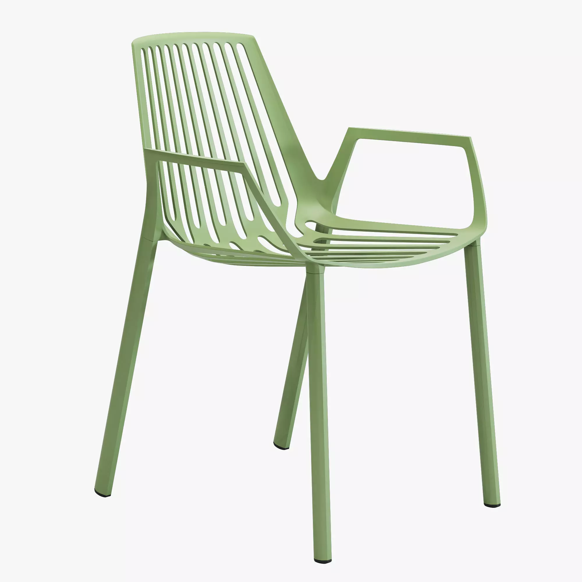 Fast rion chair with armrests 3D model_0