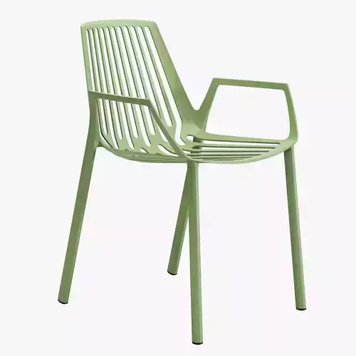 Fast rion chair with armrests 3D model