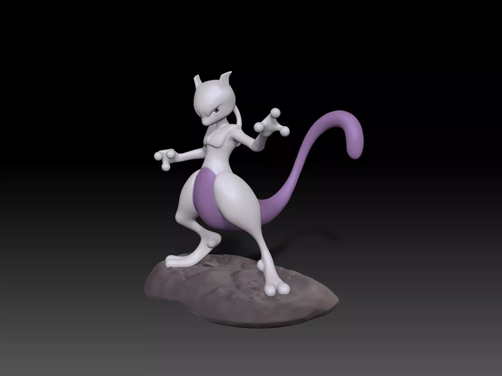 Pokemon MewTwo 3D Print model 3D print model
