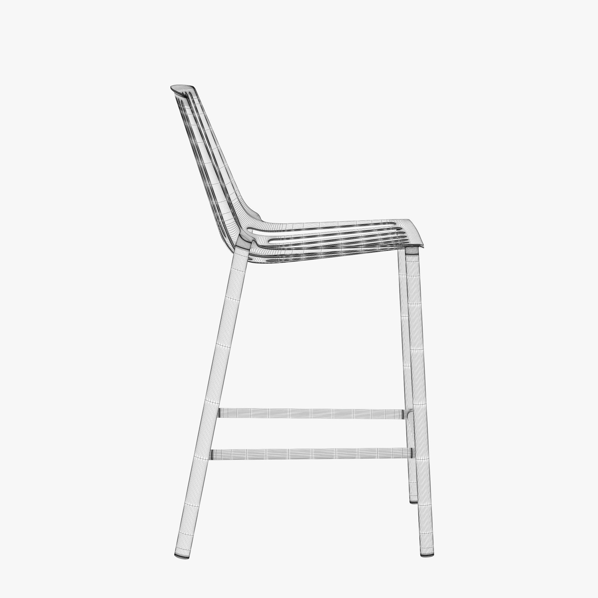 Fast rion stool low 3D model_7