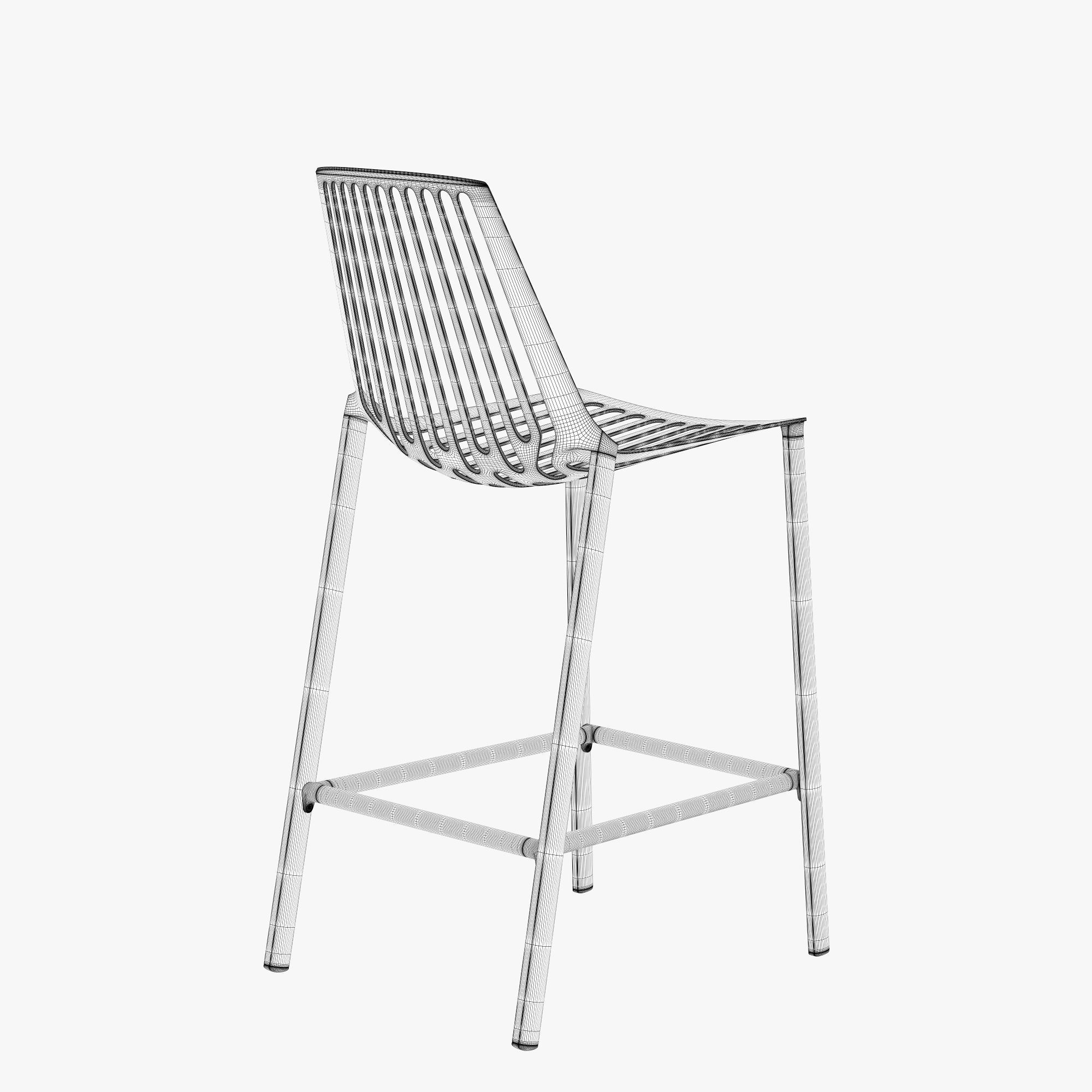 Fast rion stool low 3D model_8