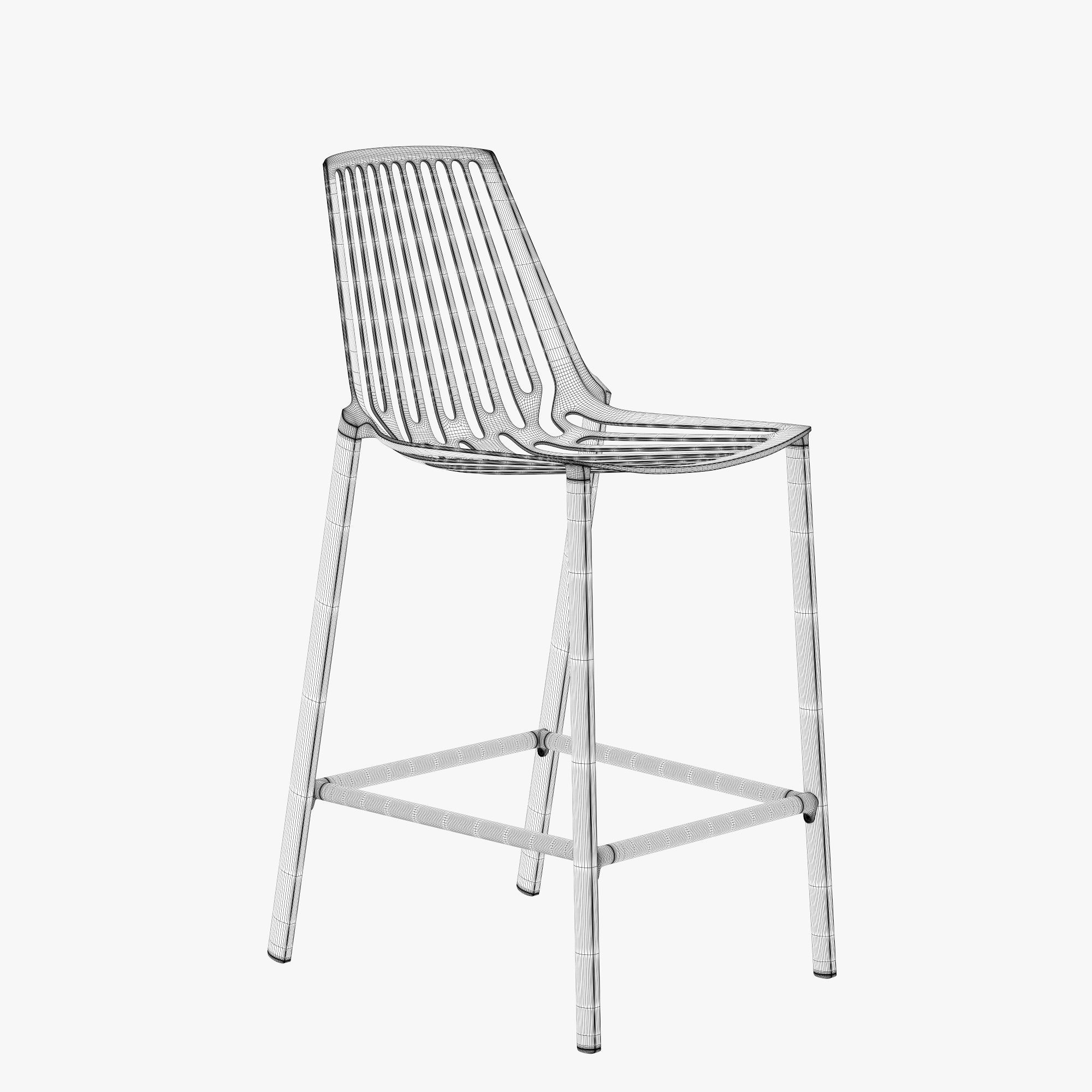 Fast rion stool low 3D model_6