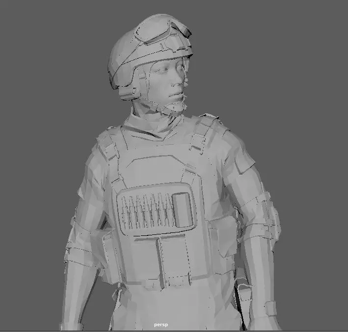 Liu Tze Long - Lesion - From Rainbow Six Siege Free 3D print model