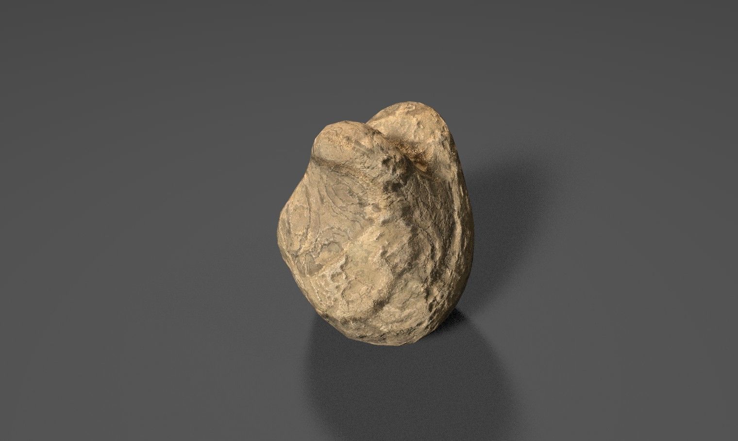 Rock 34 Low-poly 3D model_3