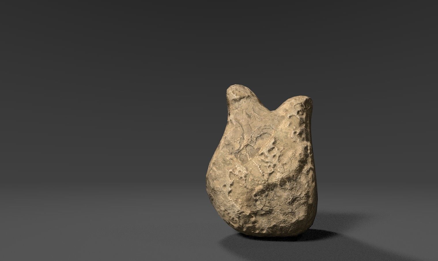Rock 34 Low-poly 3D model_2