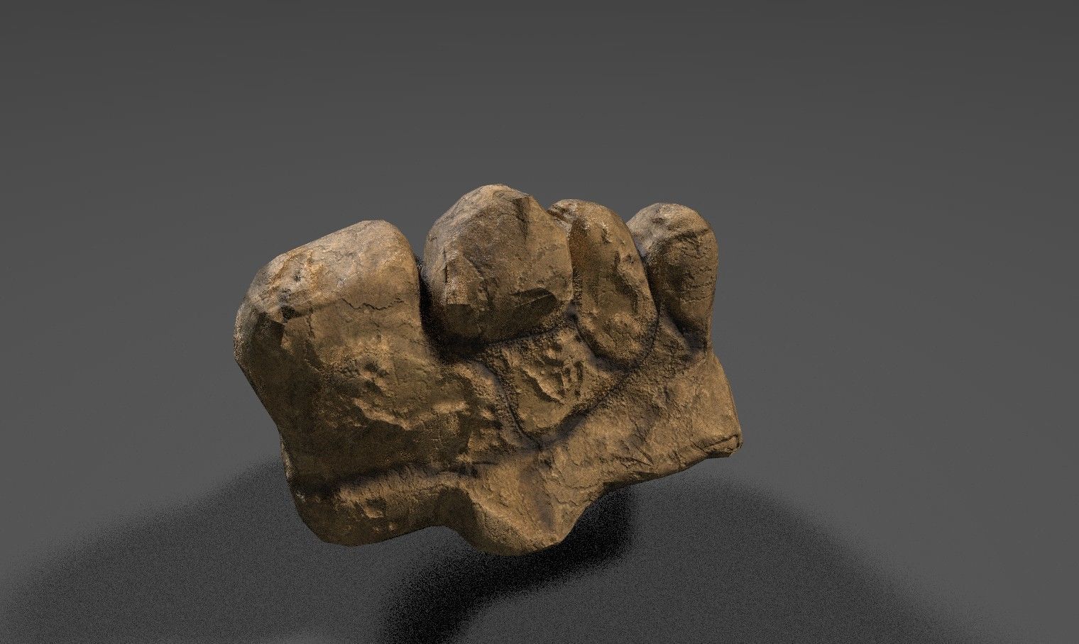 Rock 33 Low-poly 3D model_4