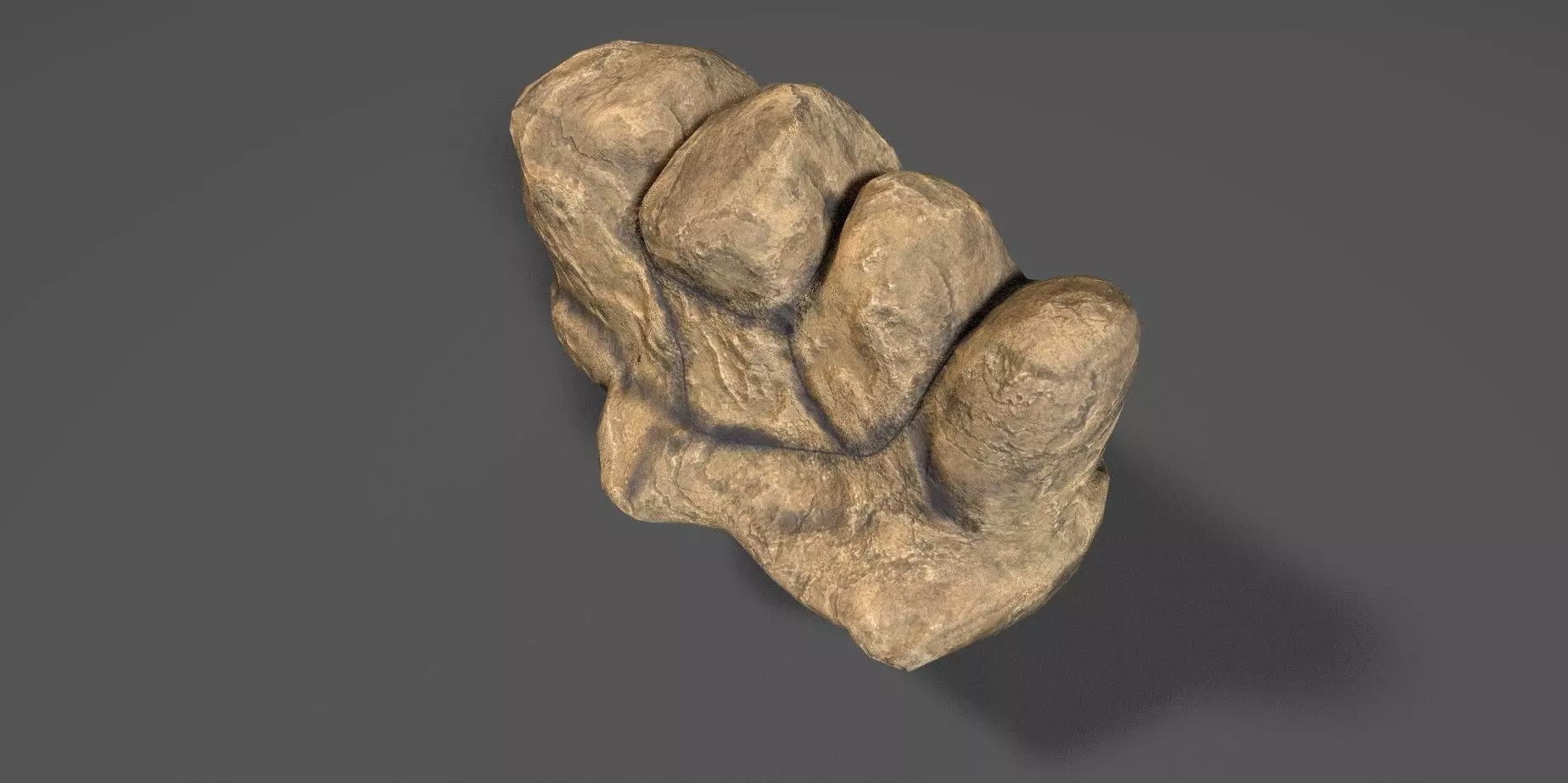 Rock 33 Low-poly 3D model_0