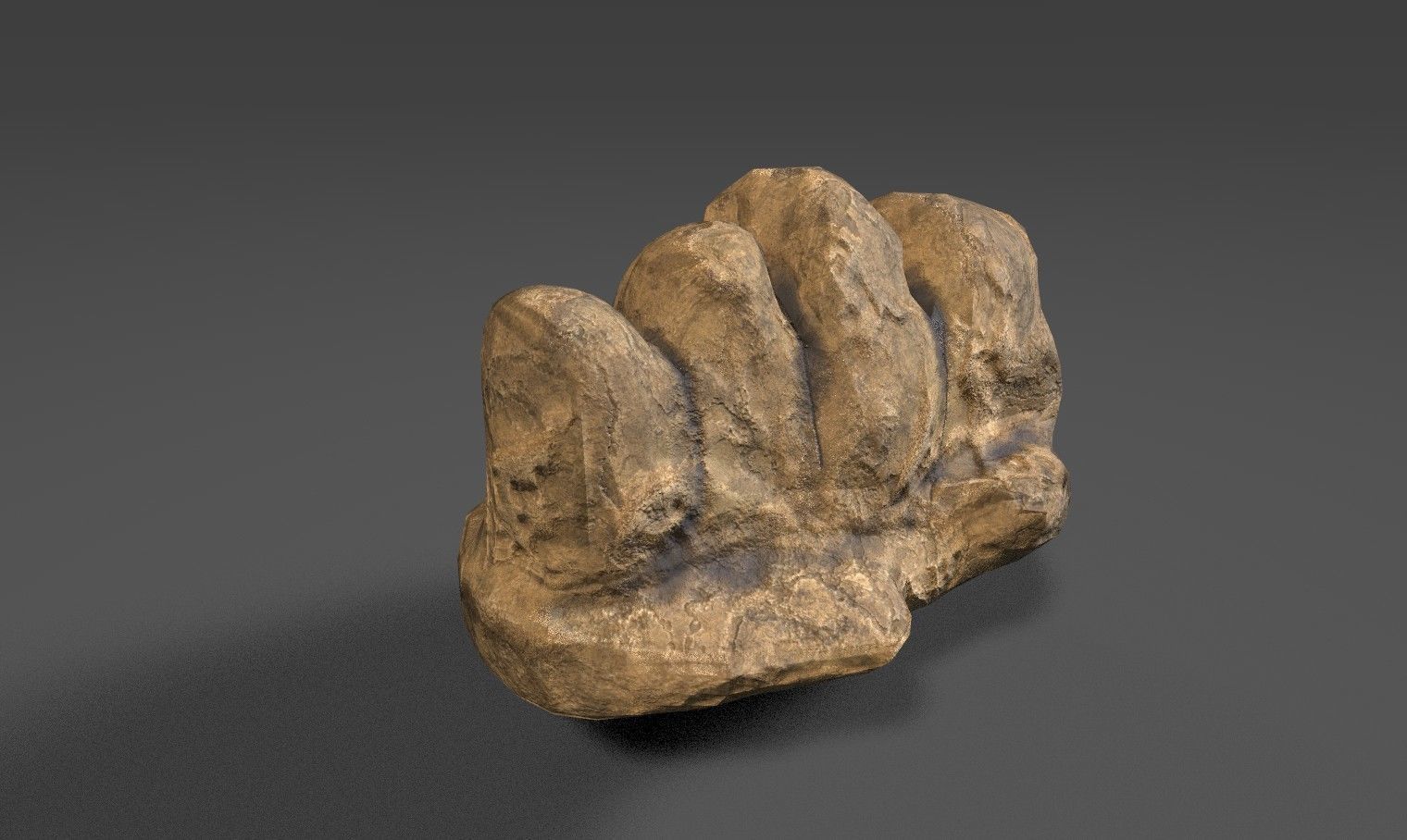 Rock 33 Low-poly 3D model_3