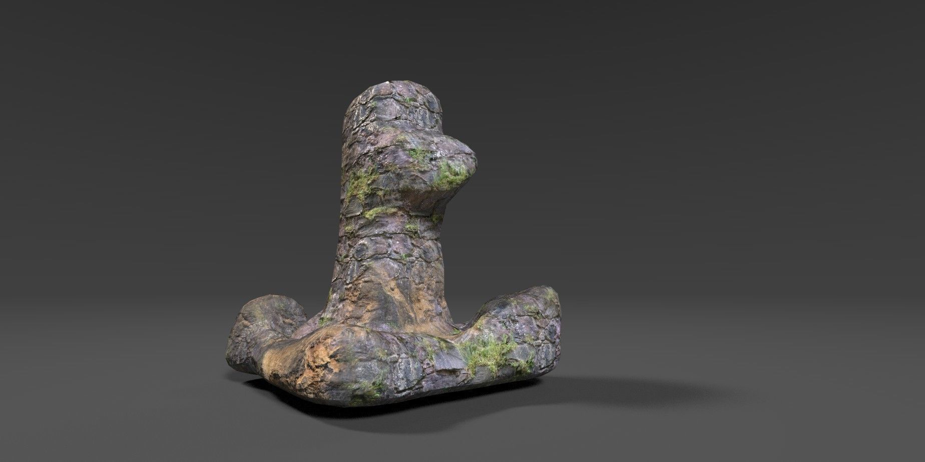 Rock 25 Low-poly 3D model_3