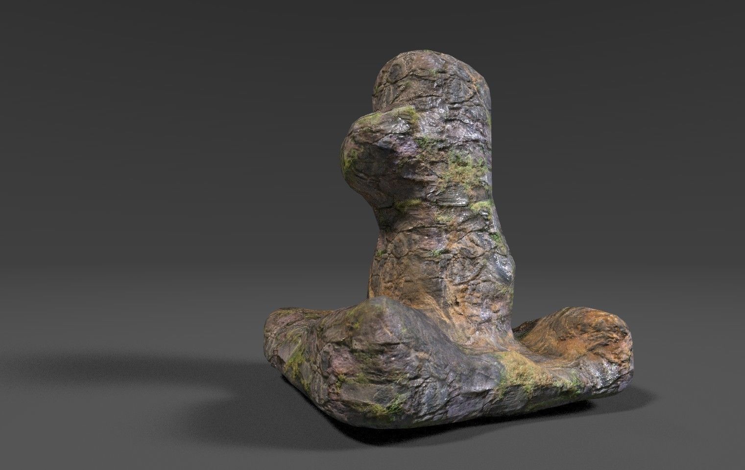 Rock 25 Low-poly 3D model_5