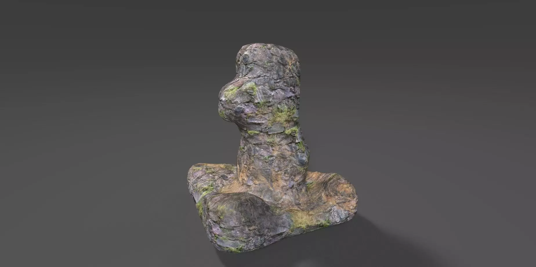 Rock 25 Low-poly 3D model_0
