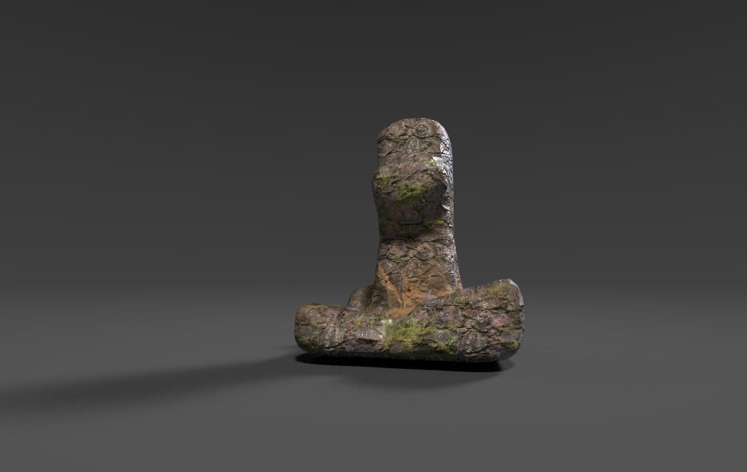 Rock 25 Low-poly 3D model_4