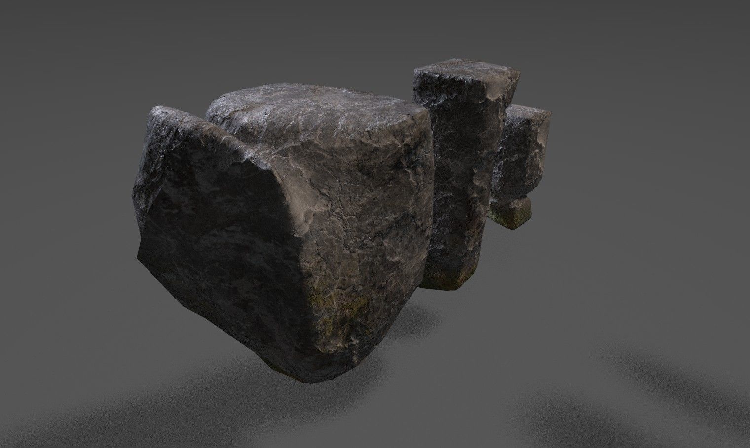Rock 23 Low-poly 3D model_4