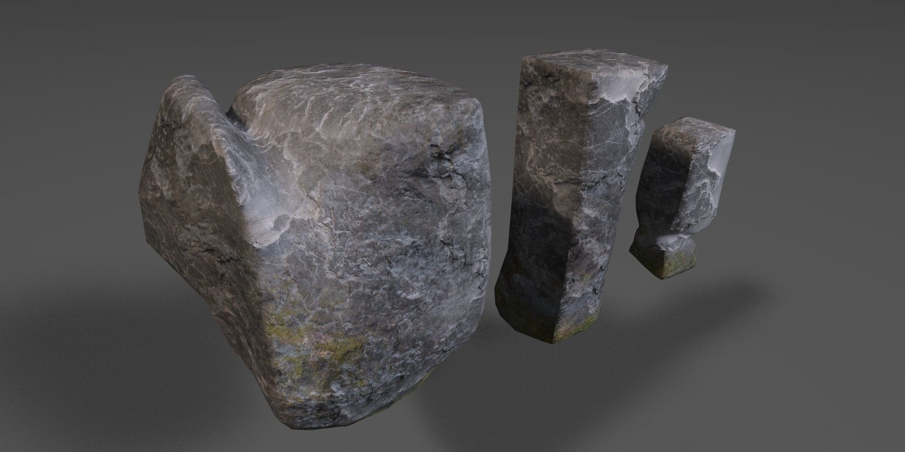 Rock 23 Low-poly 3D model_1