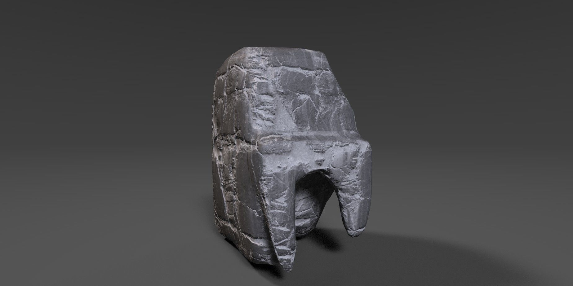 Rock 22 Low-poly 3D model_4