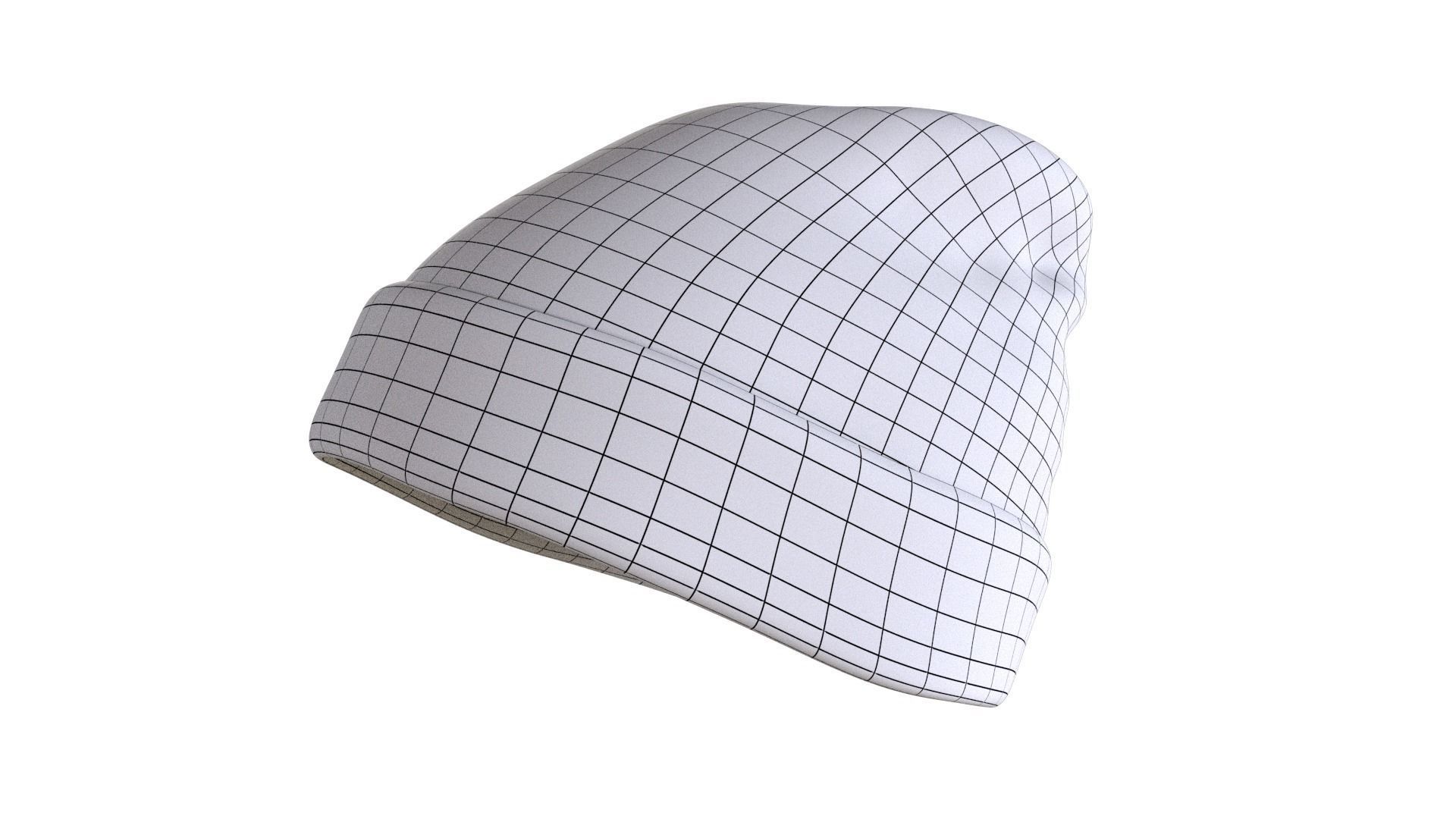 Beanie Hat Low-poly 3D model Low-poly 3D model_5