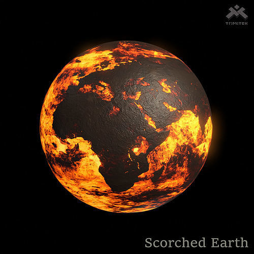 Scorched Earth - 8k PBR Low-poly 3D model