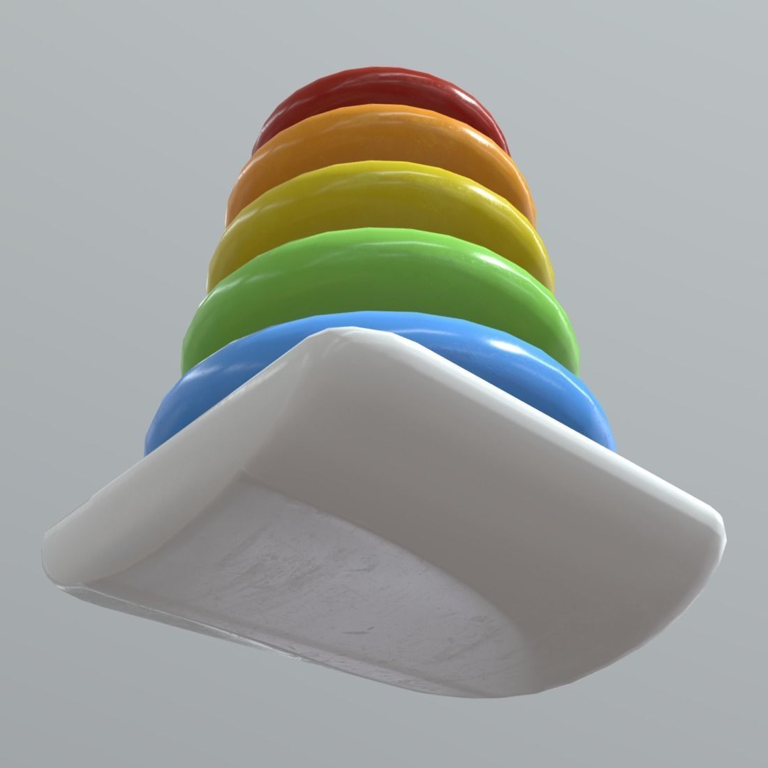 Toy Pyramid  Low-poly 3D model_9