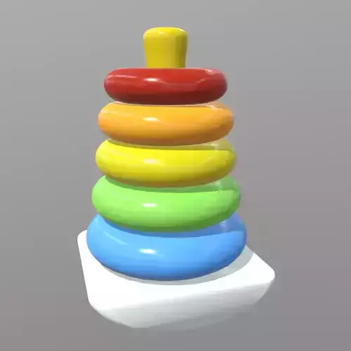 Toy Pyramid  Low-poly 3D model