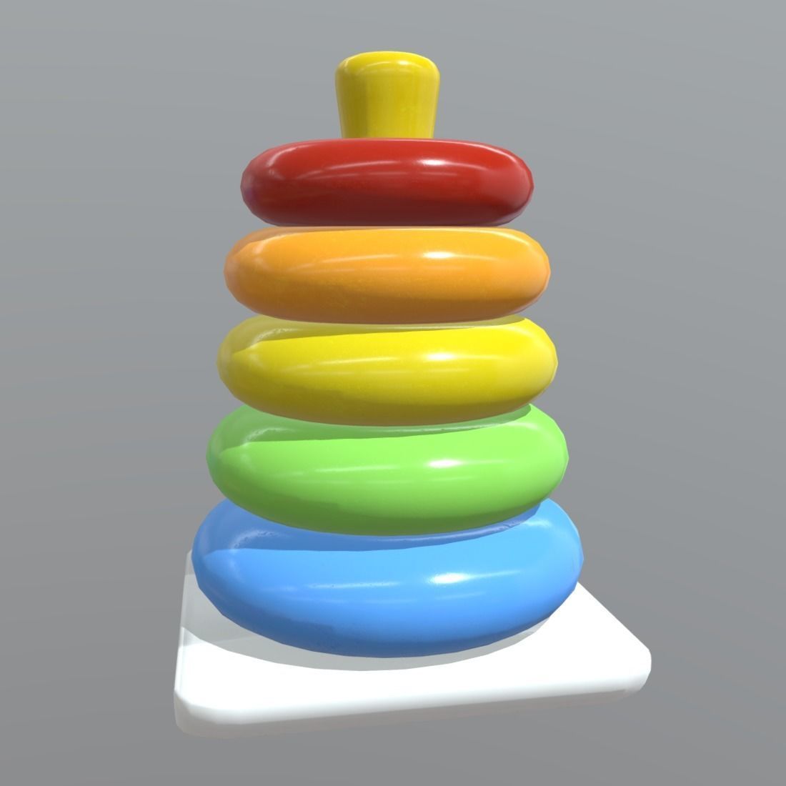 Toy Pyramid  Low-poly 3D model_11