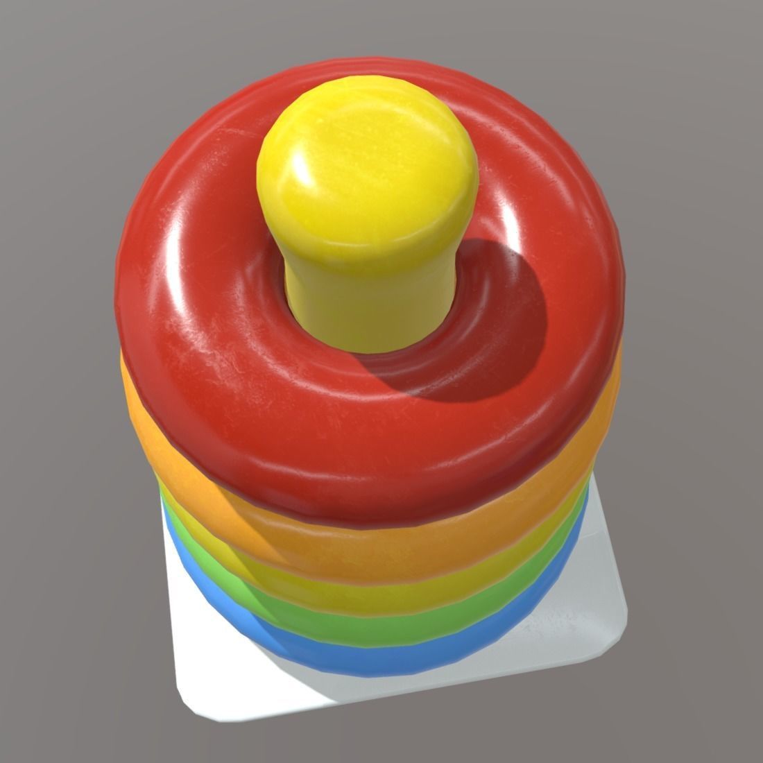 Toy Pyramid  Low-poly 3D model_4