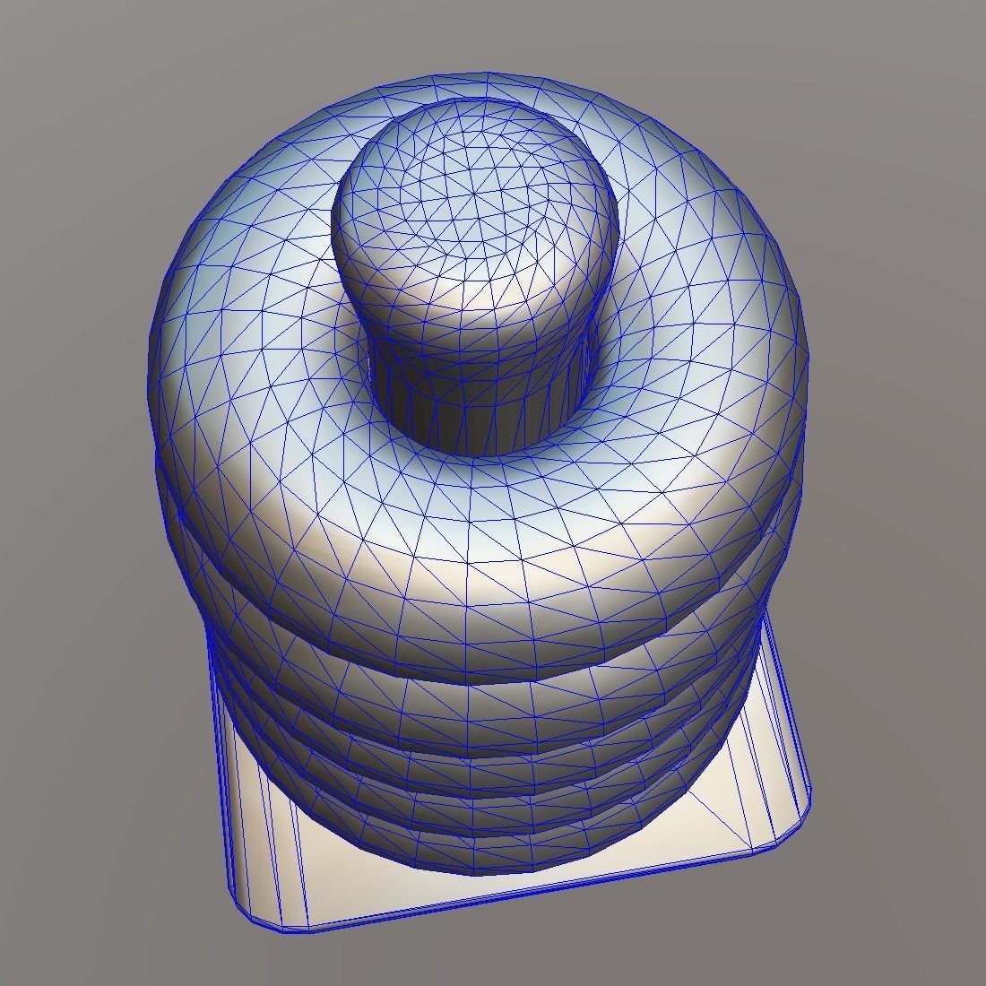 Toy Pyramid  Low-poly 3D model_5