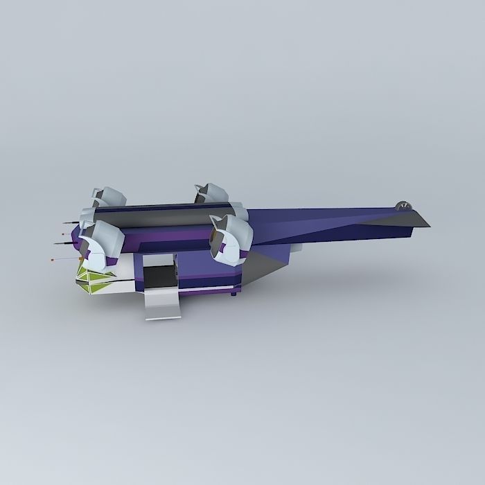 XH4A2 Spacecopter Free 3D model_2
