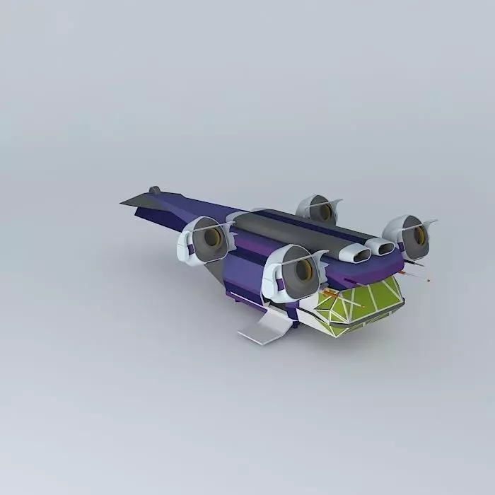XH4A2 Spacecopter Free 3D model_0