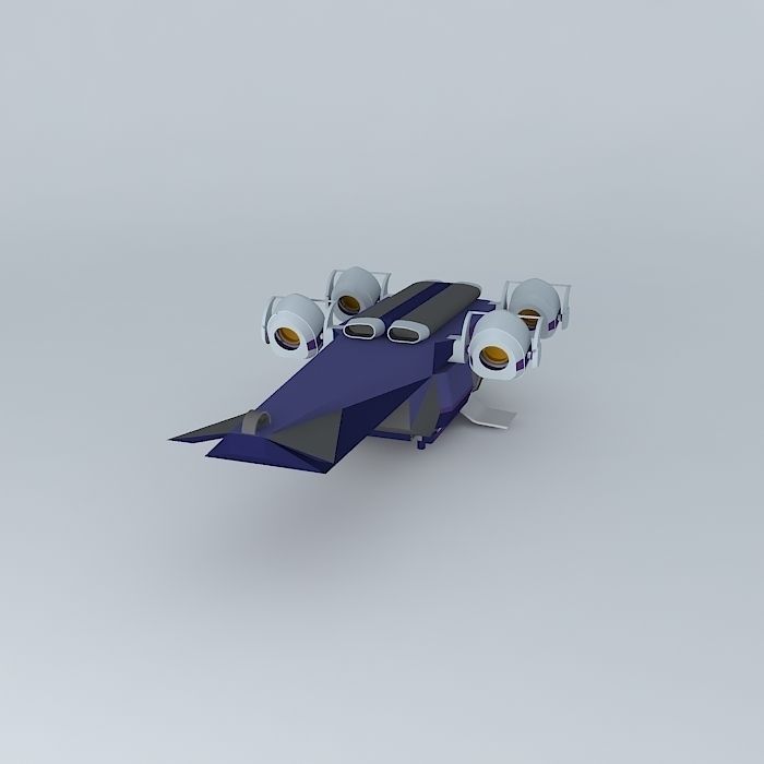 XH4A2 Spacecopter Free 3D model_1