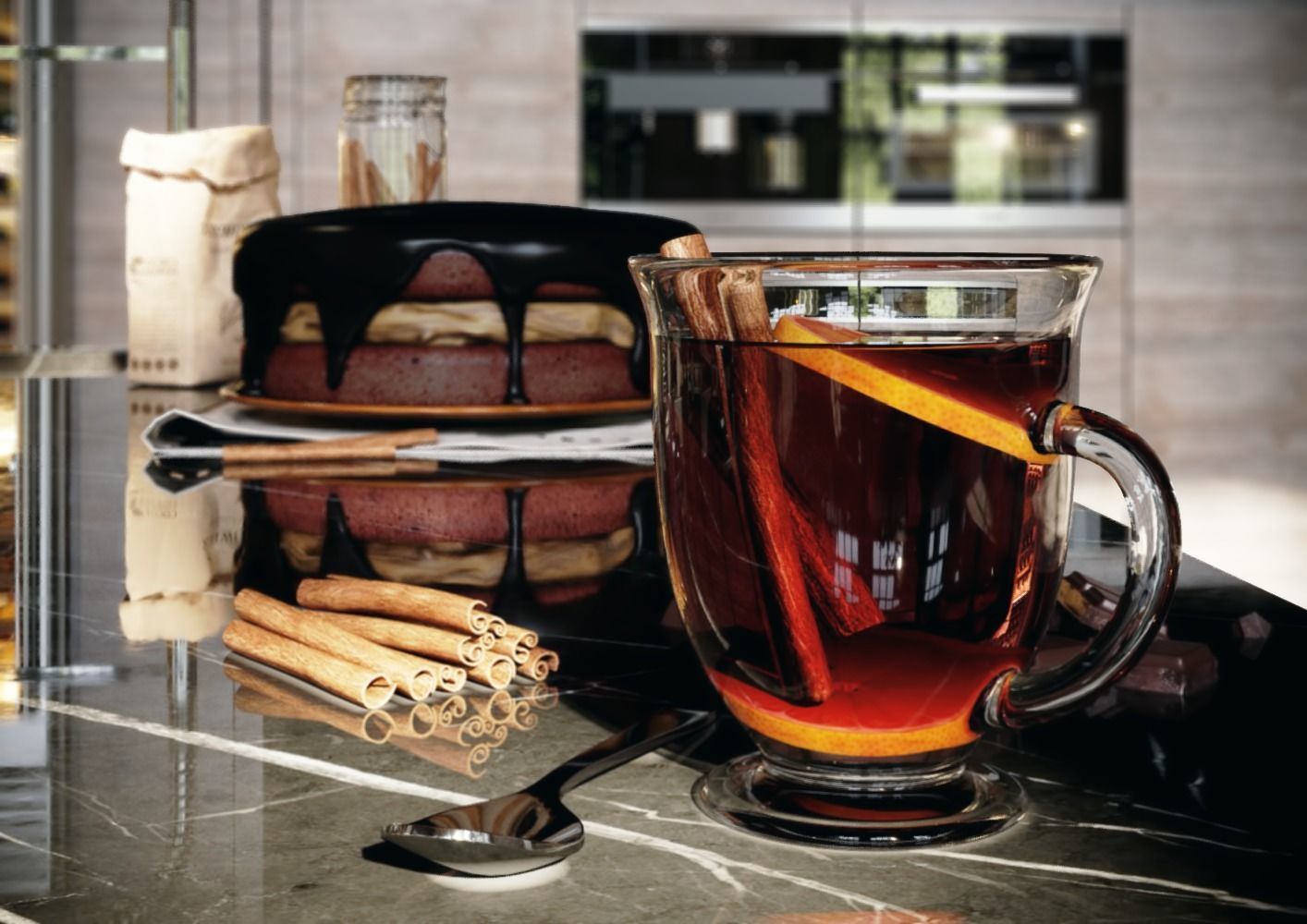 Loft interior 3D model_2