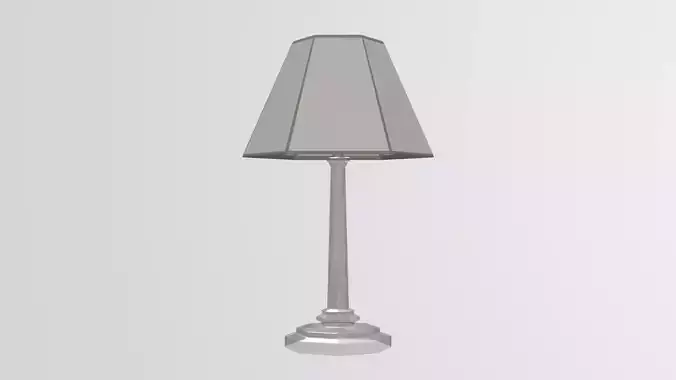 modern office lamp Low-poly 3D model