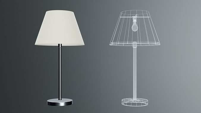 modern office lamp Low-poly 3D model