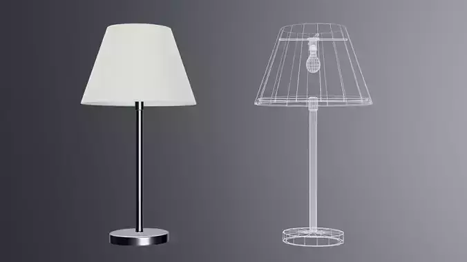 modern office lamp Low-poly 3D model