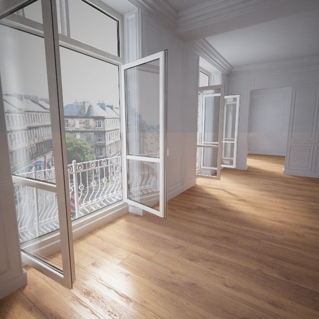 Wooden floor 3D model_2