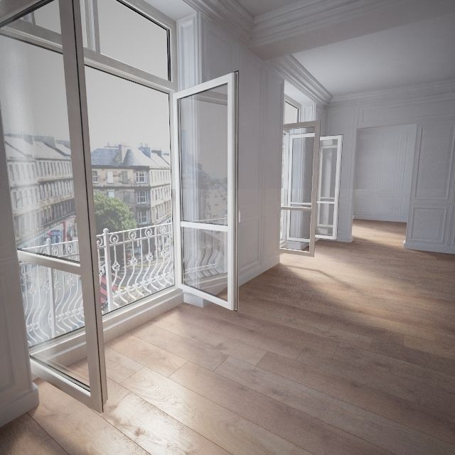 Wooden floor 3D model_1