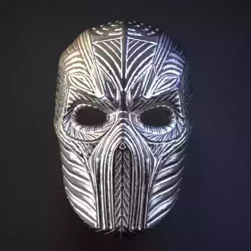 helmet Silver Gold  Print