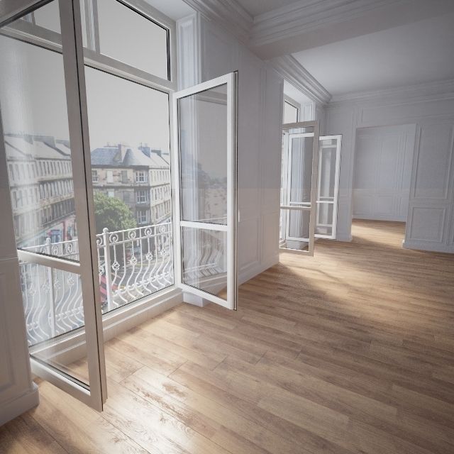 Wooden floor 3D model_1