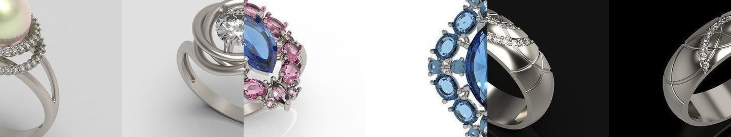 Women Jewelry set 156 models 3dm stl 3D print model 3D Model Collection_5