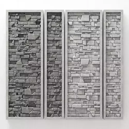 Stone panel decorative splinter