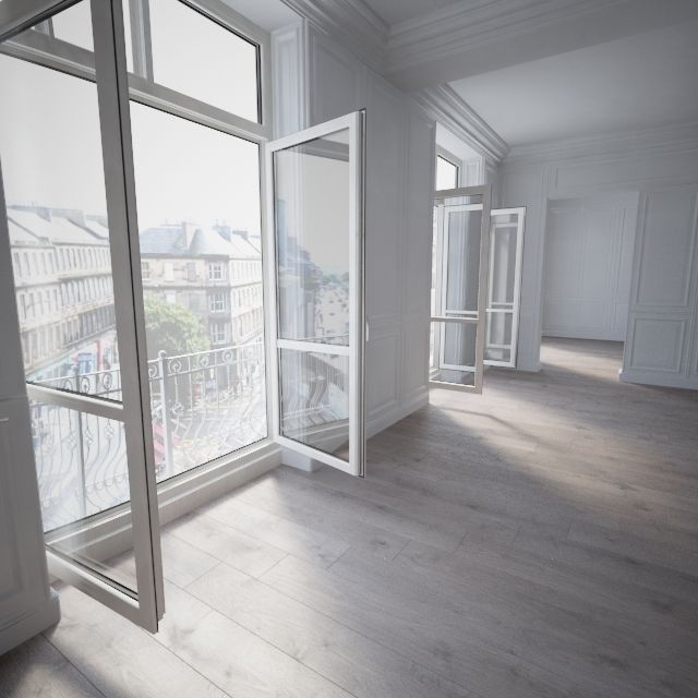 Wooden floor 3D model_2