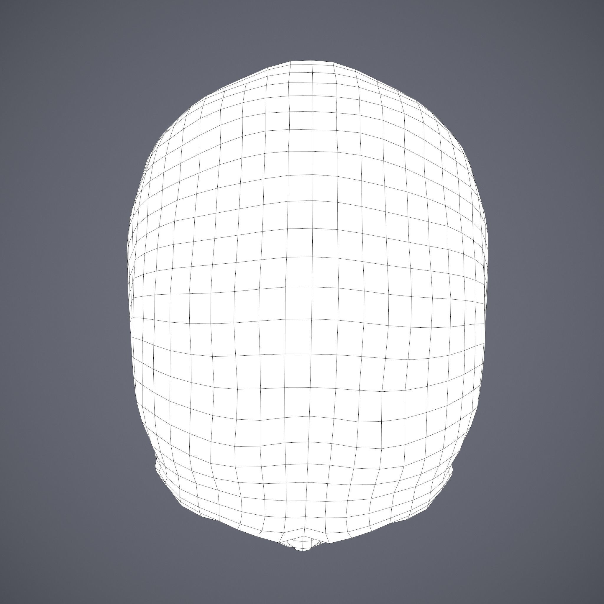 Skull human Free low-poly 3D model_44