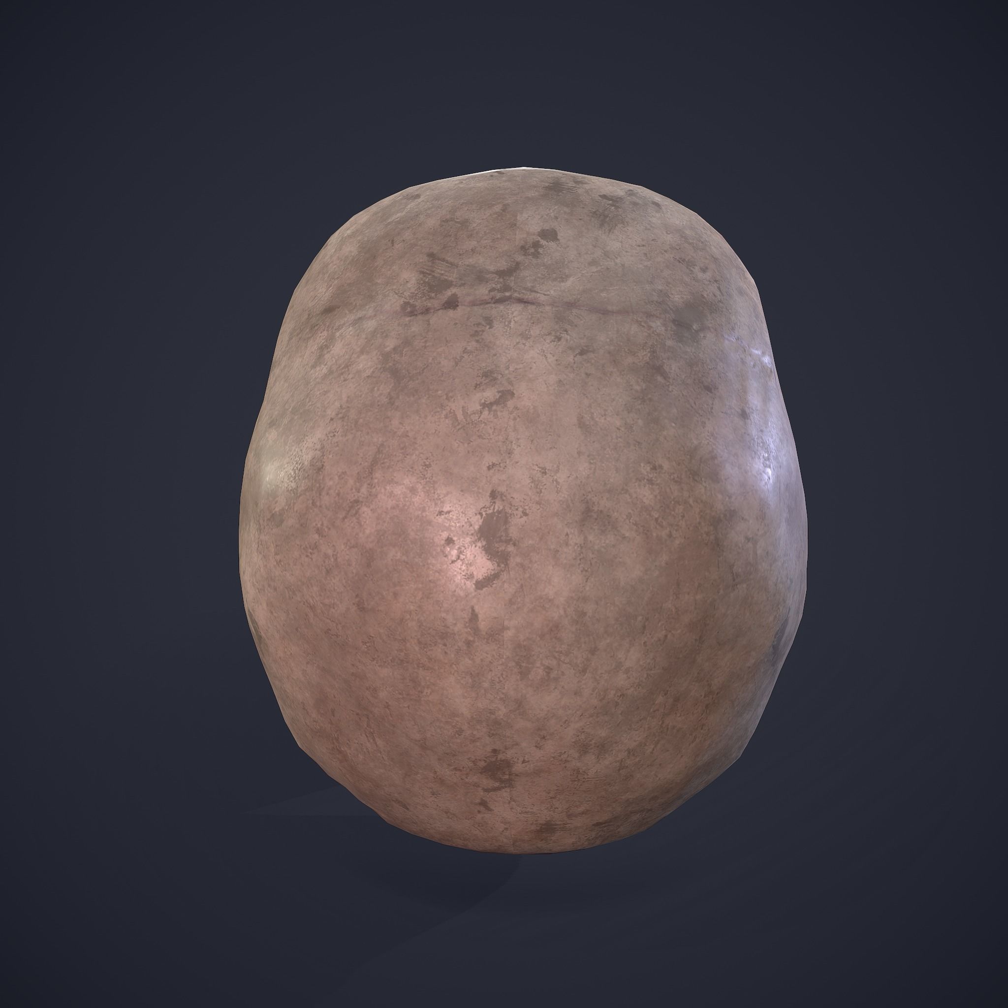 Skull human Free low-poly 3D model_6