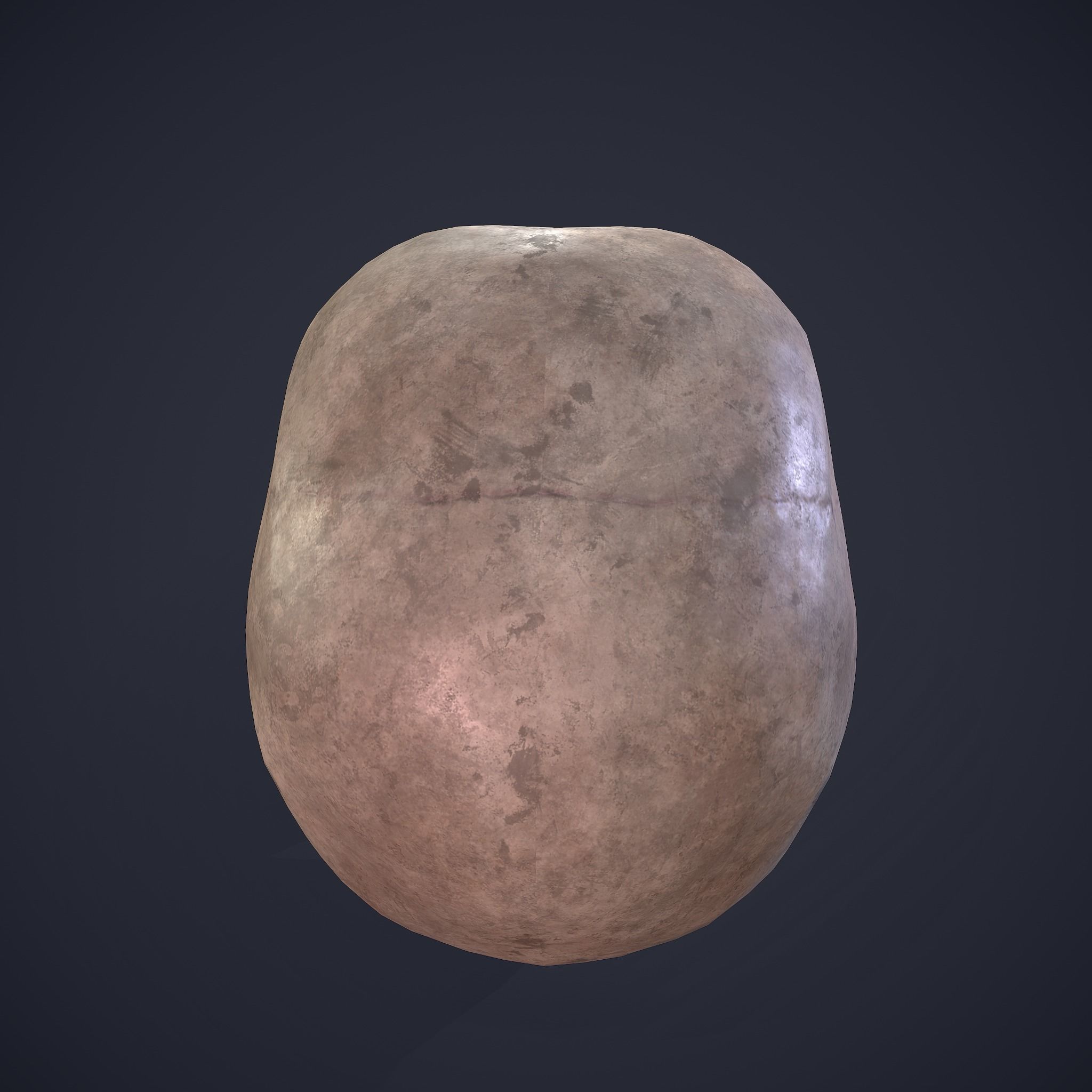 Skull human Free low-poly 3D model_17