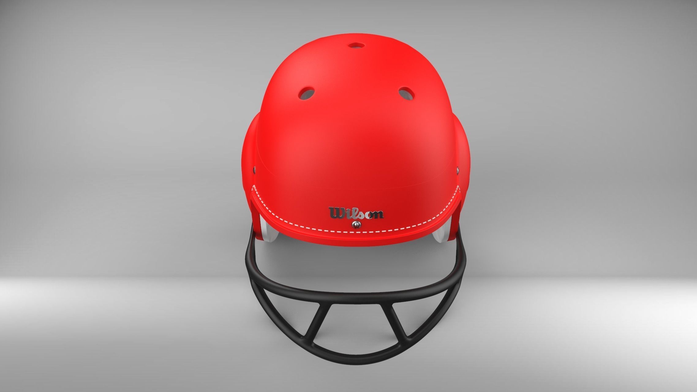 Vintage 1960s style Retro football Helmet 3D print model_4