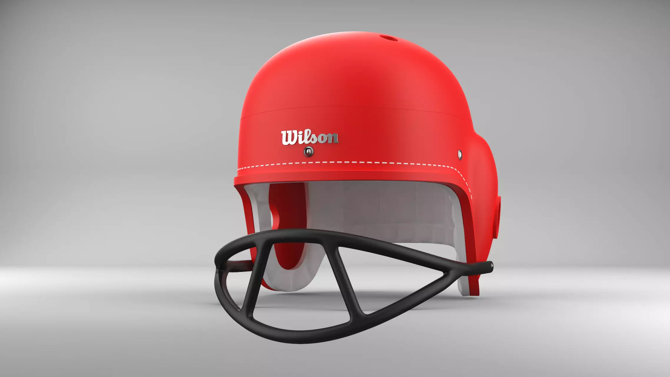 Vintage 1960s style Retro football Helmet 3D print model_0