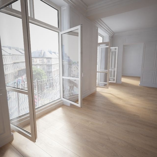 Wooden floor 3D model_1