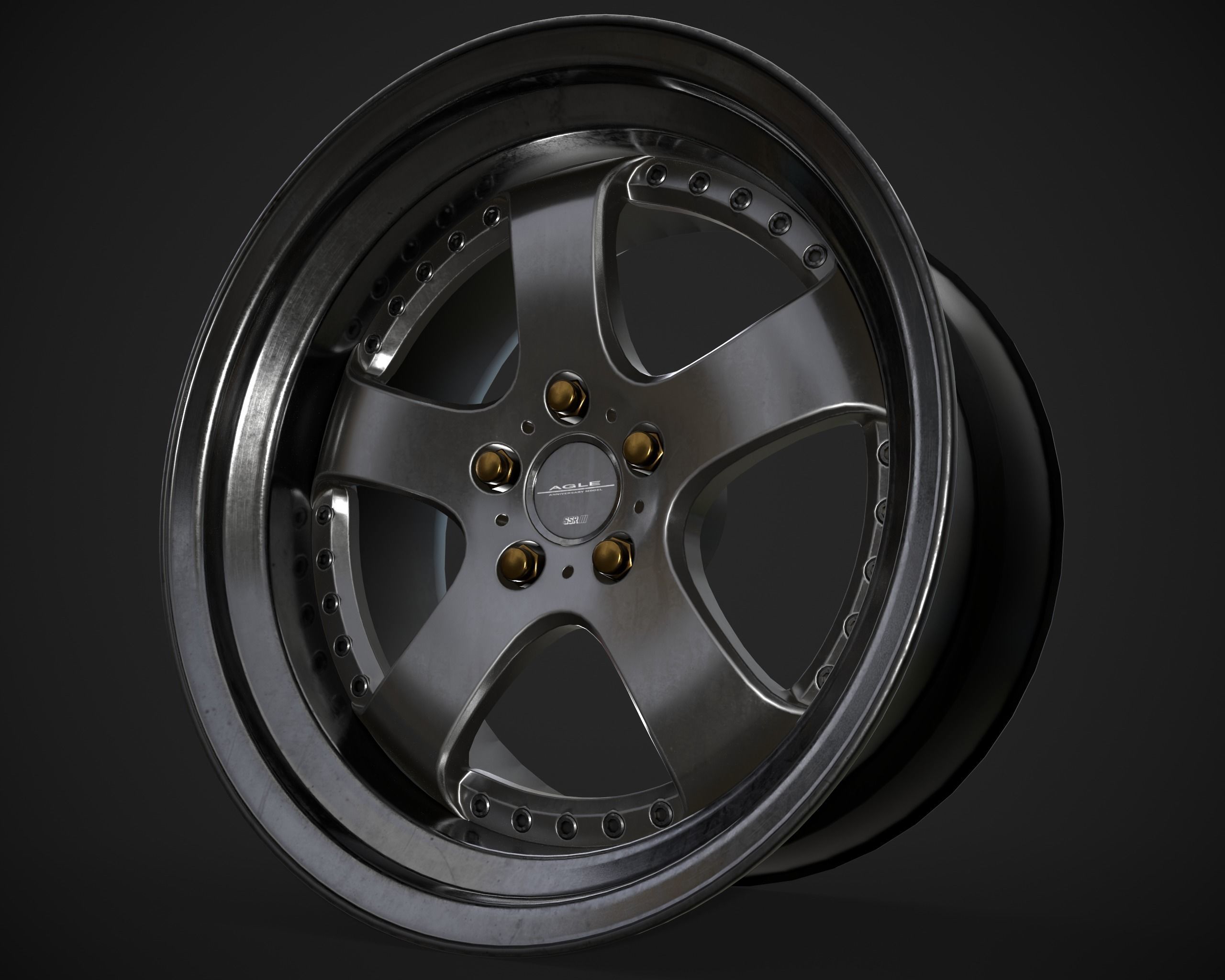 SSR Agle Premium Low-poly 3D model